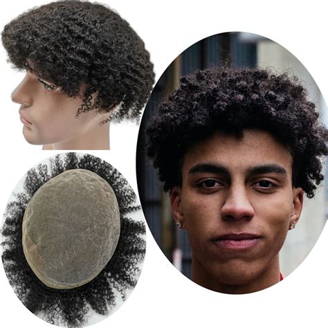 afro hairpiece|Amazon.com: Toupee For Black Men